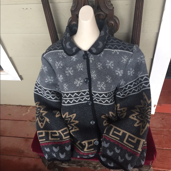 Sonoma native motif fleece outerwear jacket - Picture 4 of 4